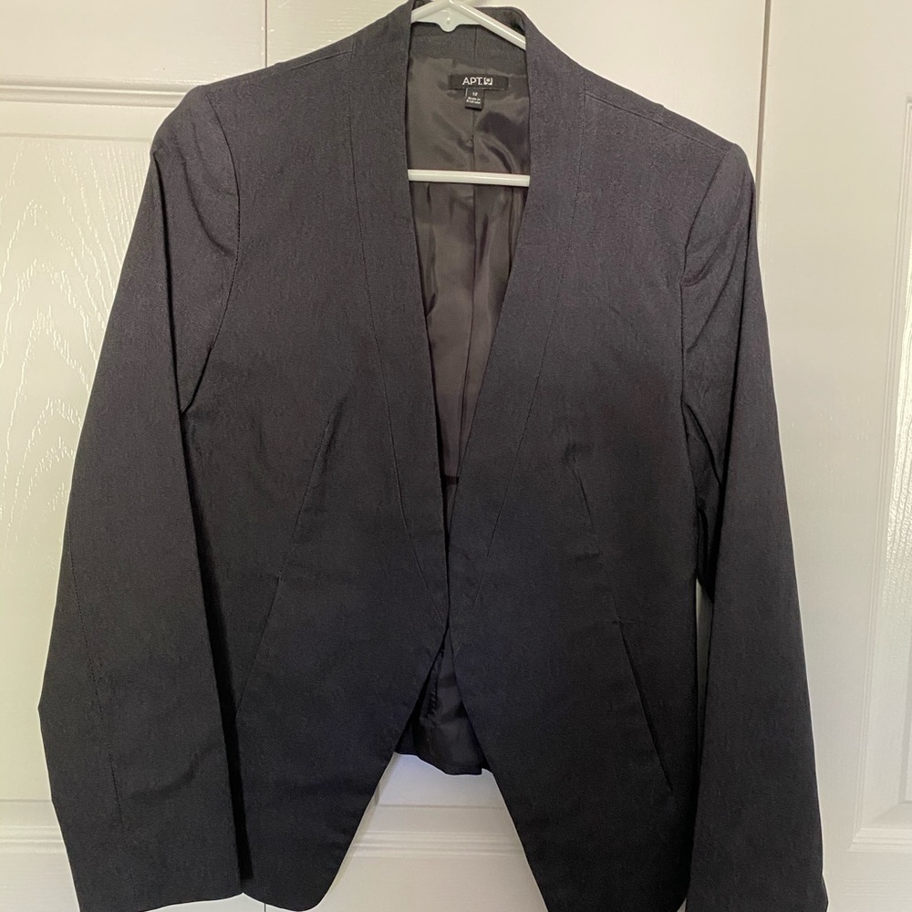 📣Last Chance📣Brand New! Apt 9 Charcoal Blazer - Picture 1 of 5